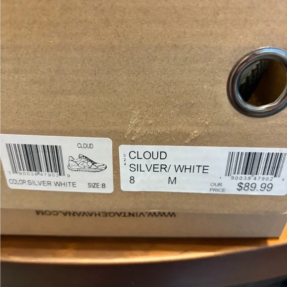 Vintage Havana Silver and White Sneakers - Picture 7 of 7